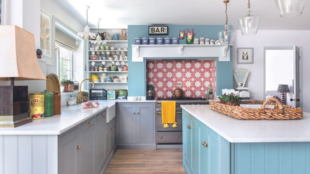 This £35 Dunelm lamp is perfect for colourful country kitchens